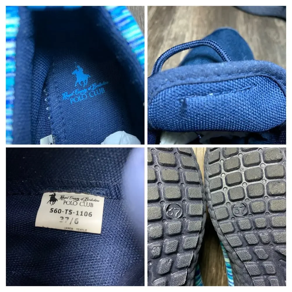 Boy's Royal County of Berkshire Polo Club :Lace-up Water Shoes Blue Size 37(5.5)